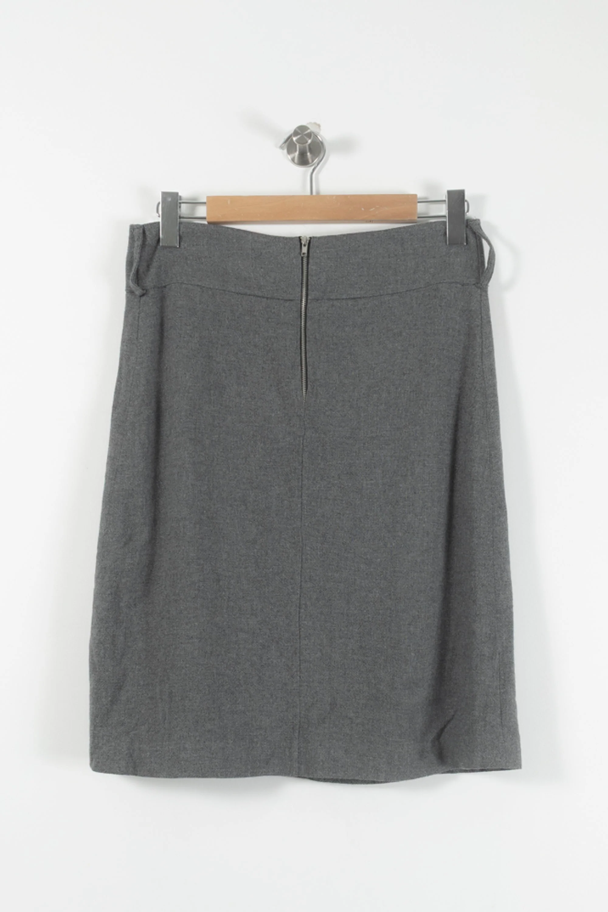 Jupe Droite Grise - Taille L/40 - Image 4