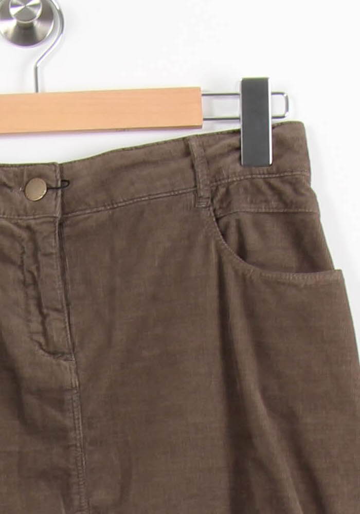 Jupe Droite Marron - Taille L/40 - Image 3