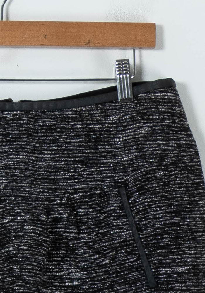 Jupe Droite Noire et Grise - Taille L/40 - Image 3