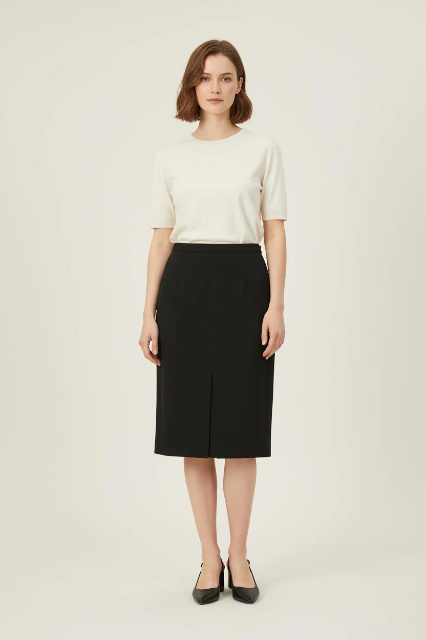 Jupe Droite Noire - Taille S/36