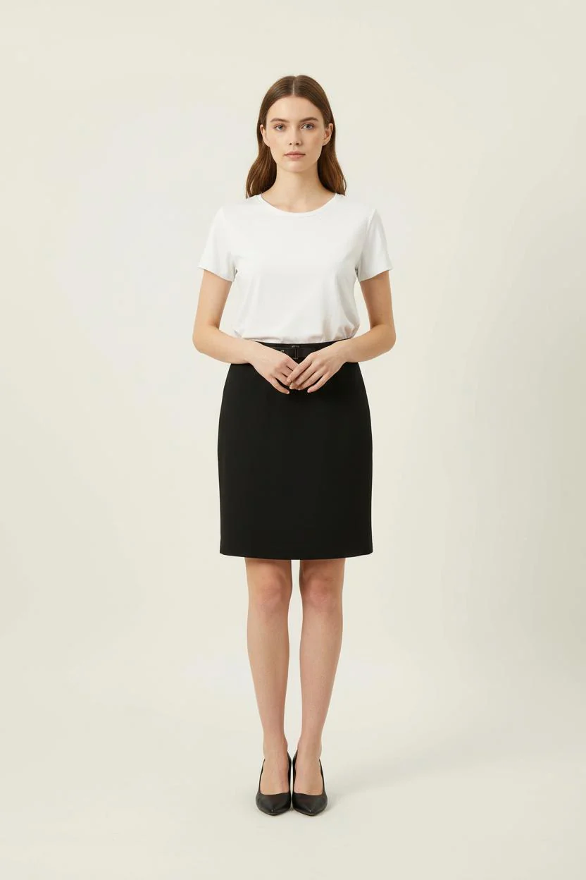 Jupe Droite Noire - Taille S/36