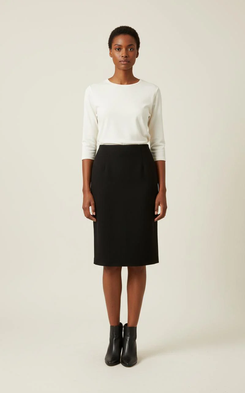 Jupe Droite Noire - Taille XXXL/46