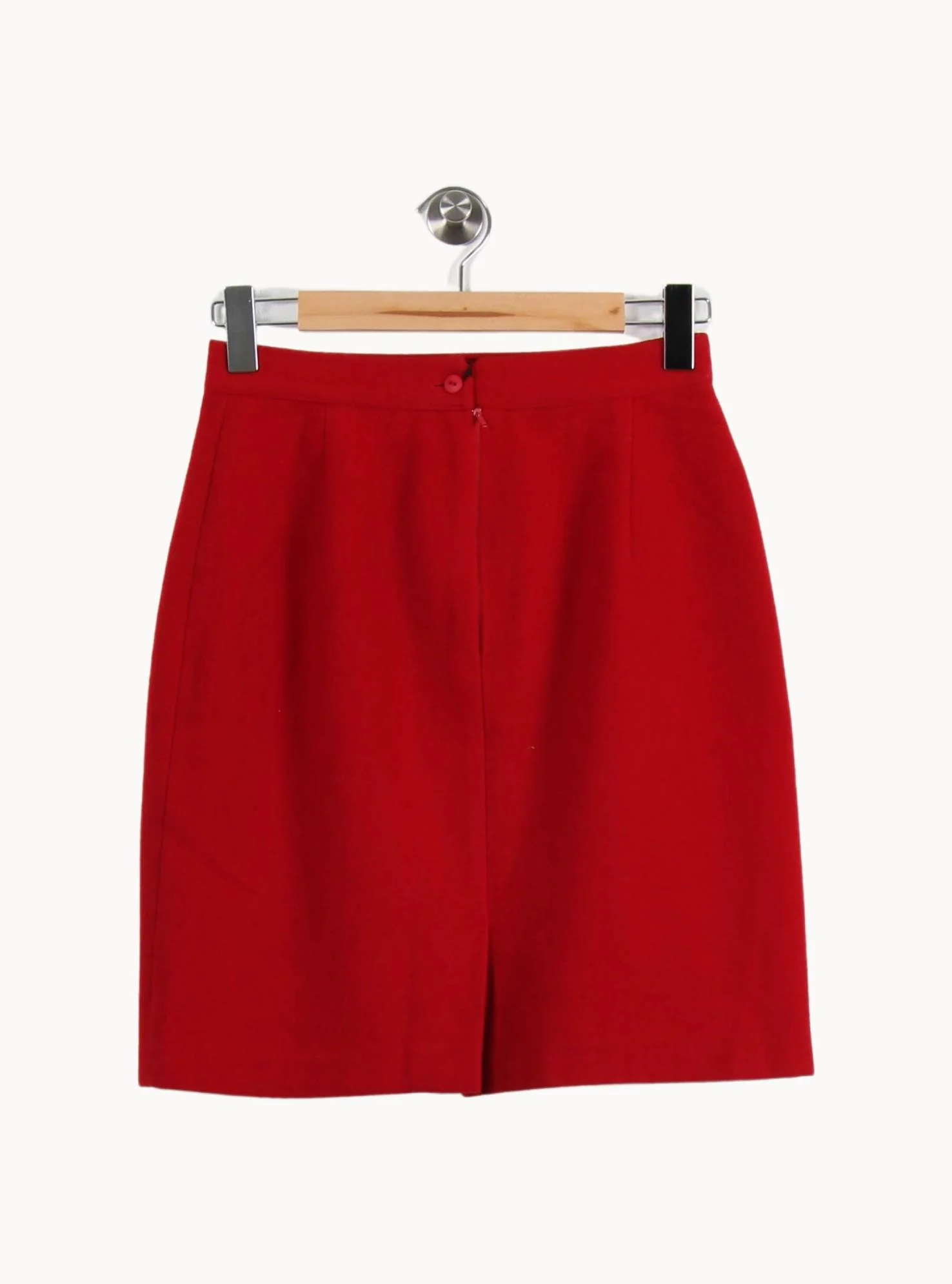Jupe Droite Rouge - Taille L/40 - Image 2