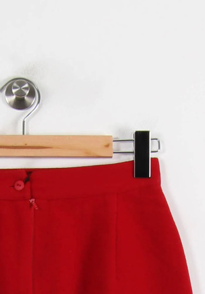 Jupe Droite Rouge - Taille L/40 - Image 3