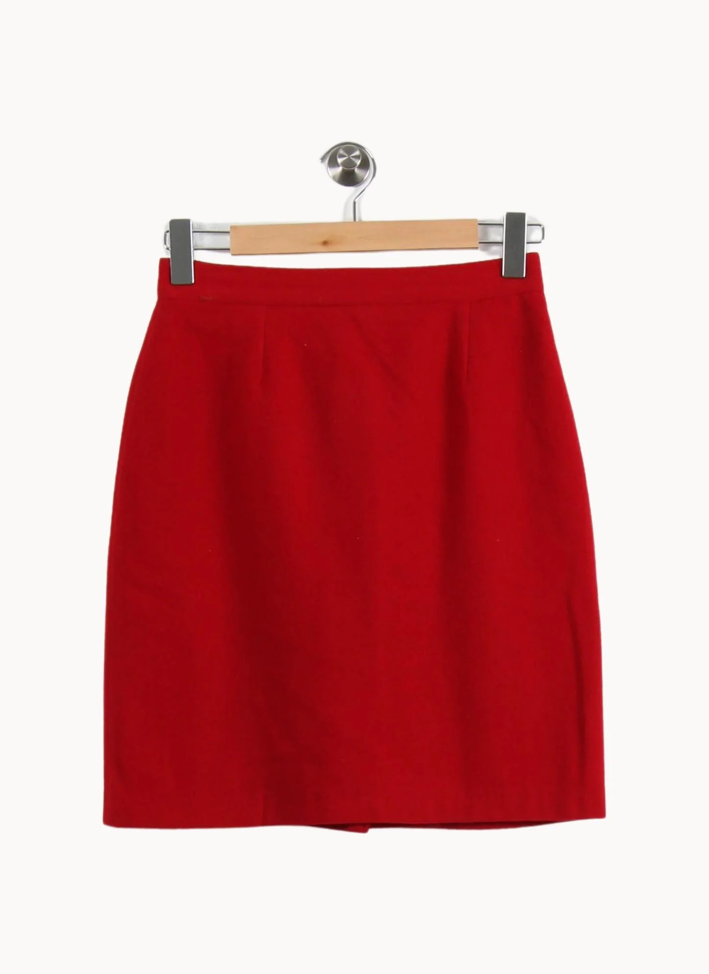Jupe Droite Rouge - Taille L/40 - Image 4
