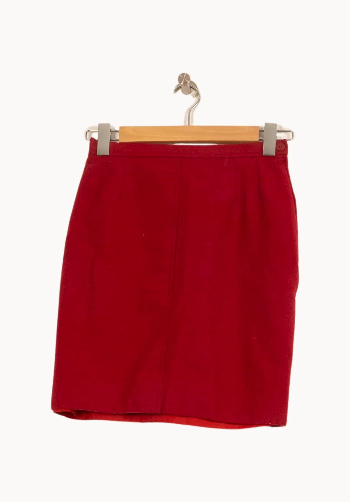 Jupe Droite Rouge - Taille L/40 - Image 2