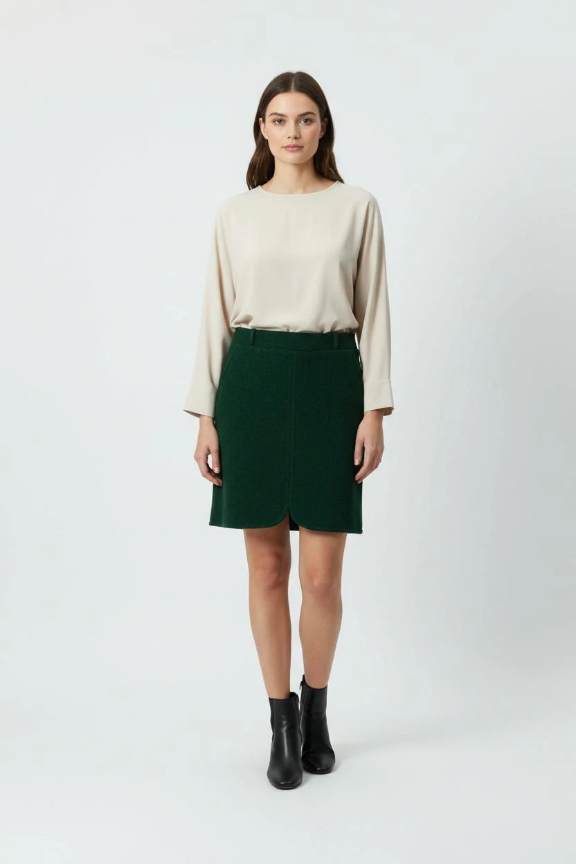 Jupe Droite Verte - Taille M/38