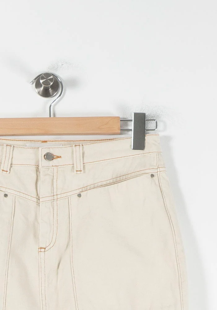 Jupe En Jean Beige - Taille S/36 - Image 3