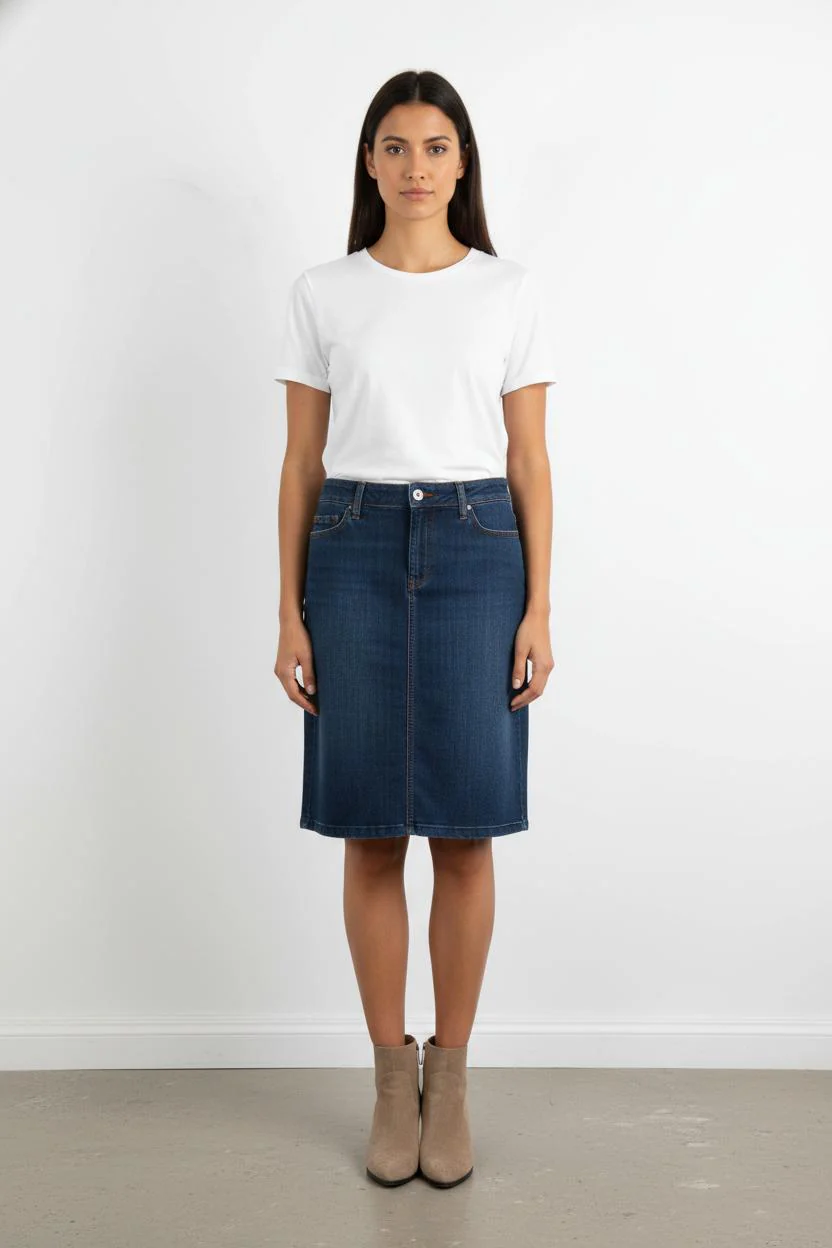 Jupe en Jean Bleu - Taille L/40