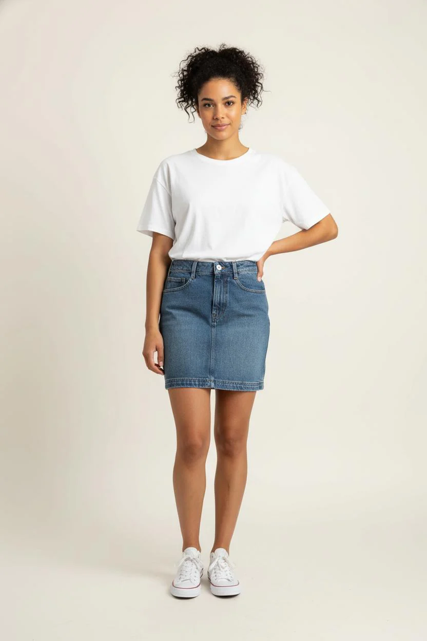 Jupe en Jean Bleue - Taille XS/34