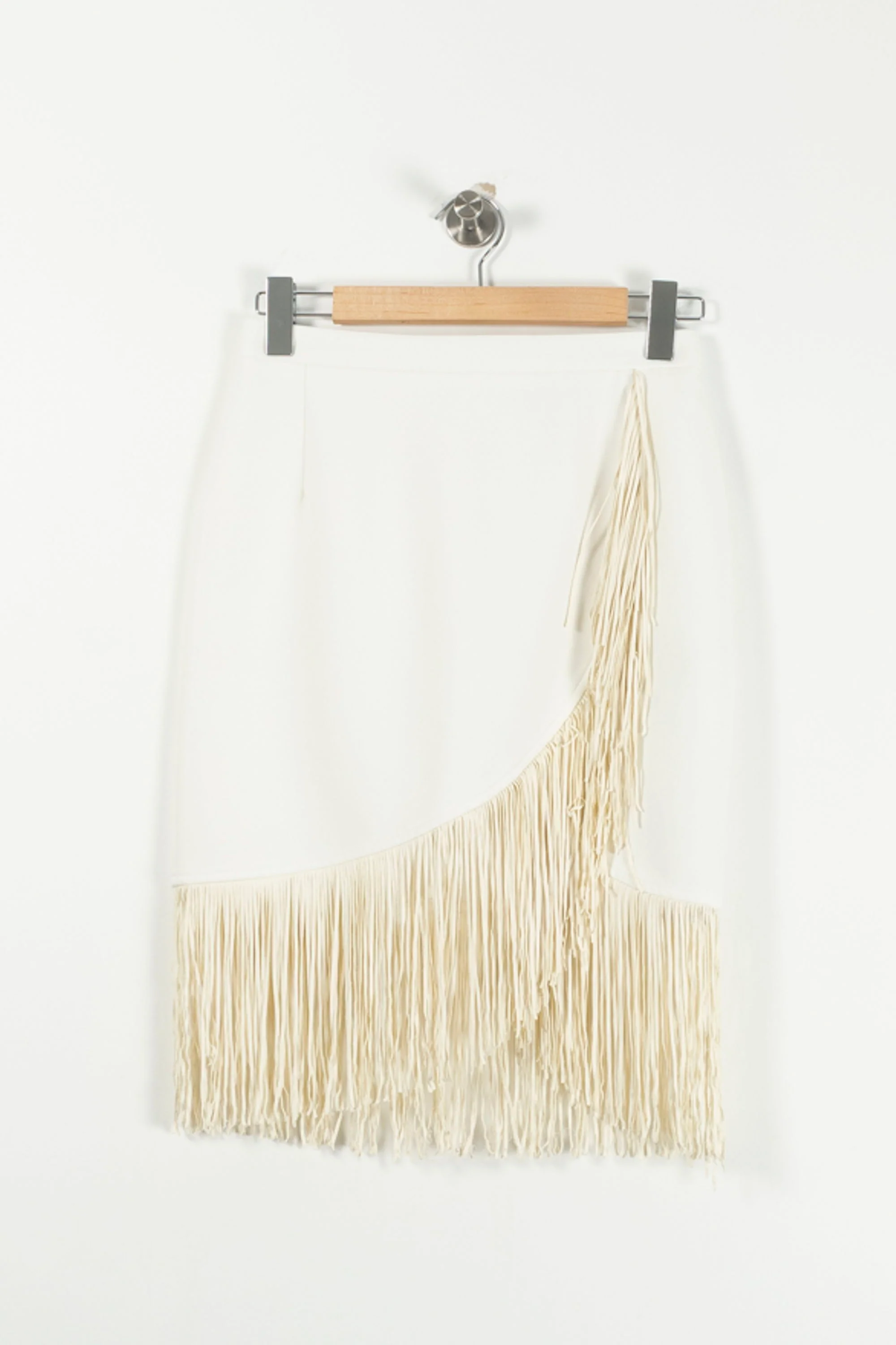 Jupe Frangée Blanche - Taille M/38 - Image 2