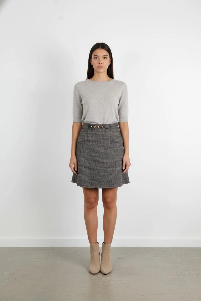 Jupe Grise - Taille S/36