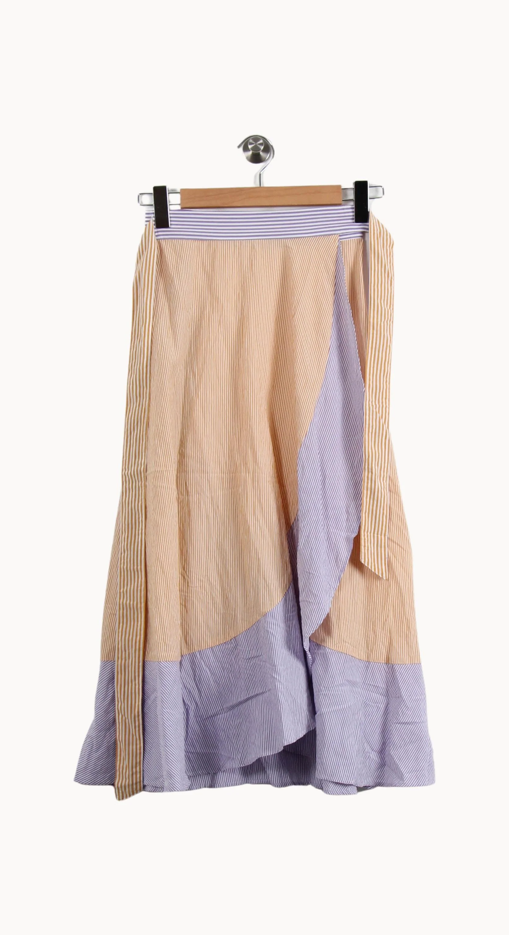 Jupe Longue Beige et Bleue - Taille XS/34 - Image 2