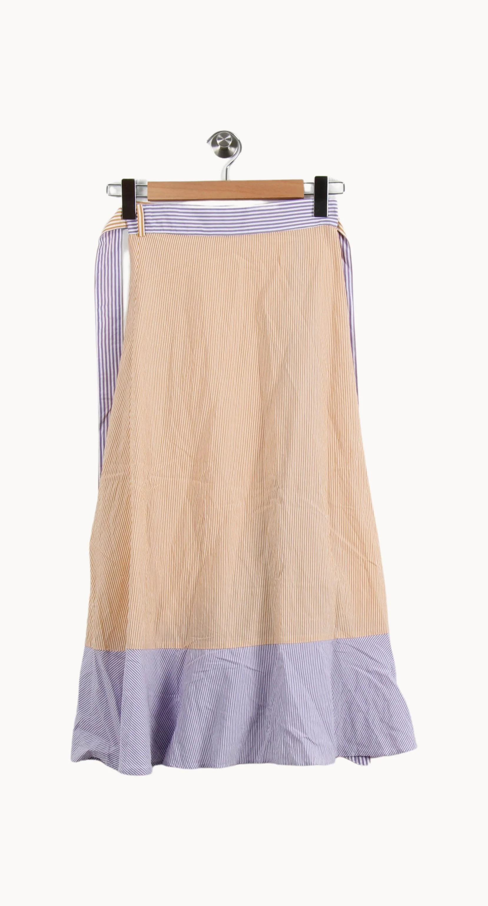 Jupe Longue Beige et Bleue - Taille XS/34 - Image 4