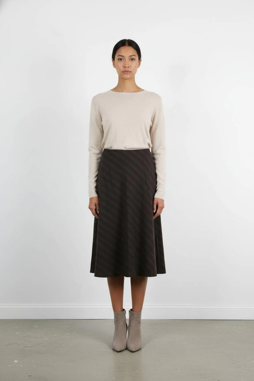 Jupe Longue Marron - Taille M/38