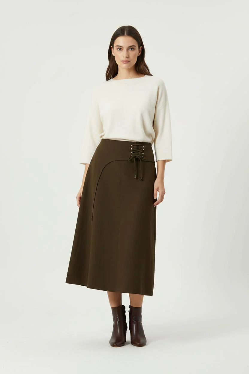 Jupe Longue Marron - Taille M/38