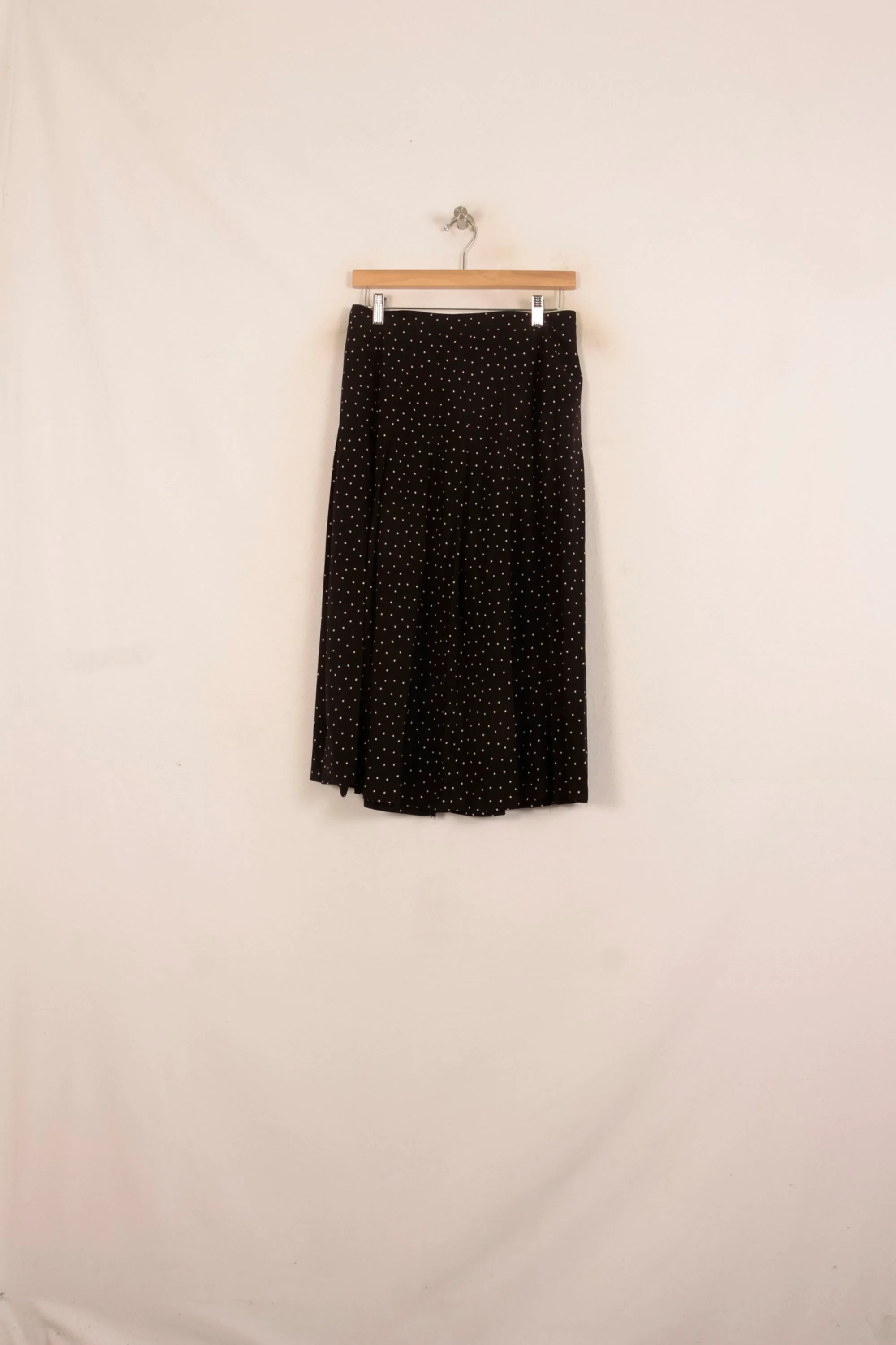 Jupe Longue Noire à Pois Blancs - Taille XL/42 - Image 4