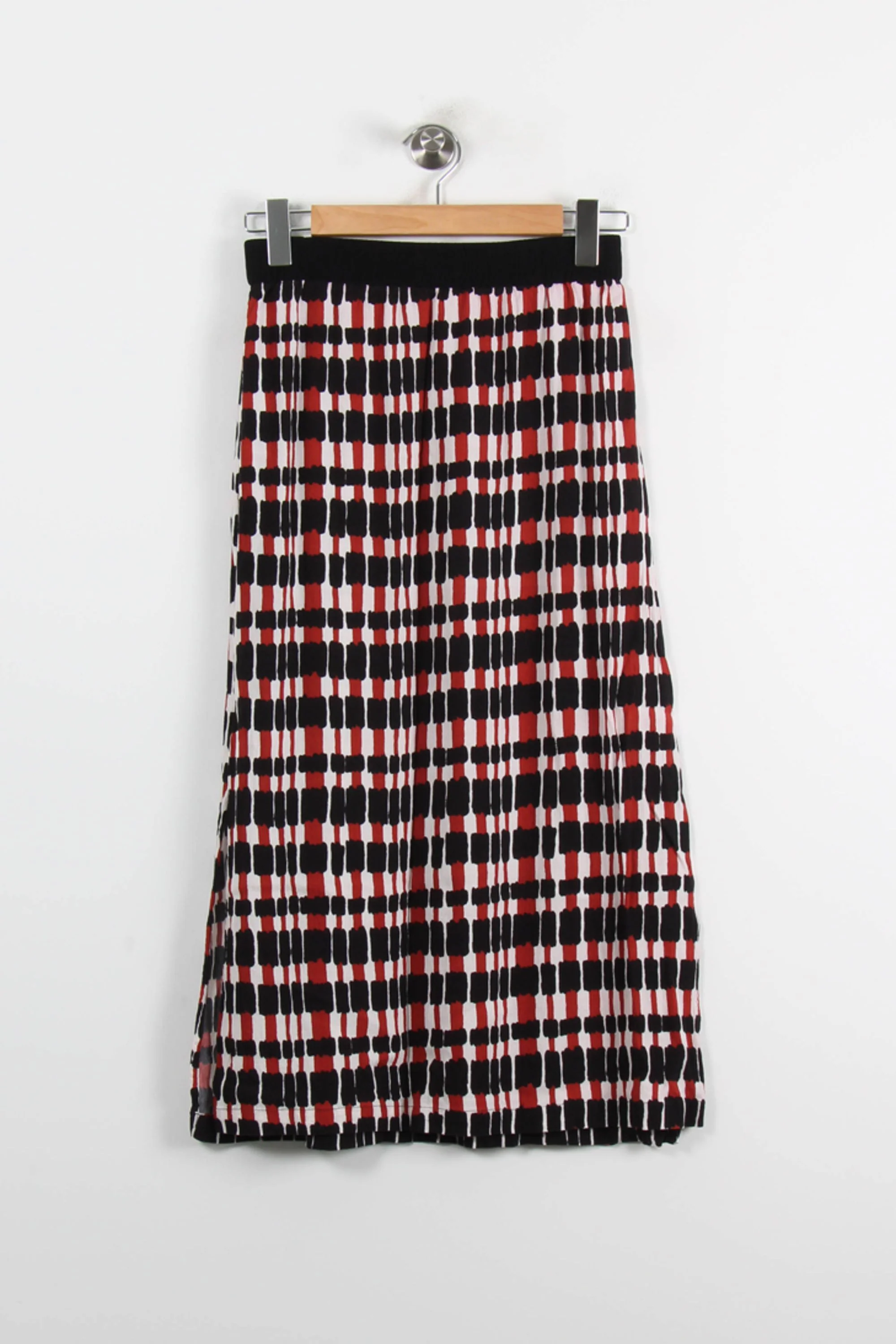 Jupe Longue Noire et Bordeaux - Taille S/36 - Image 4