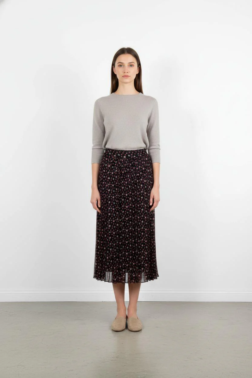 Jupe Longue Noire et Rouge - Taille M/38