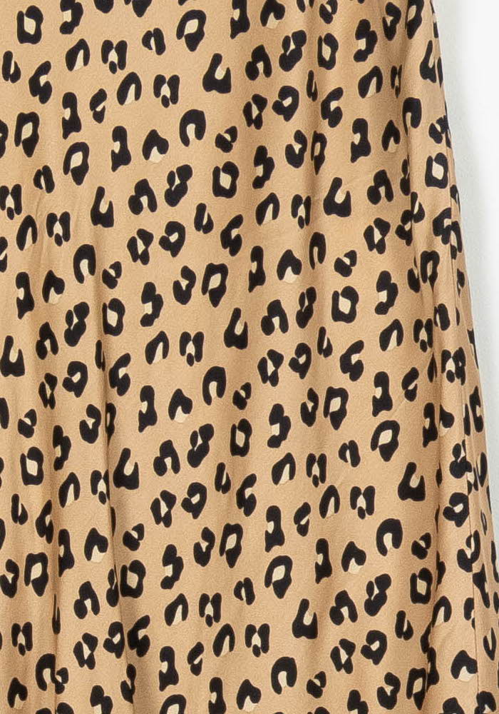 Jupe Midi Beige et Noire - Taille L/40 - Image 3