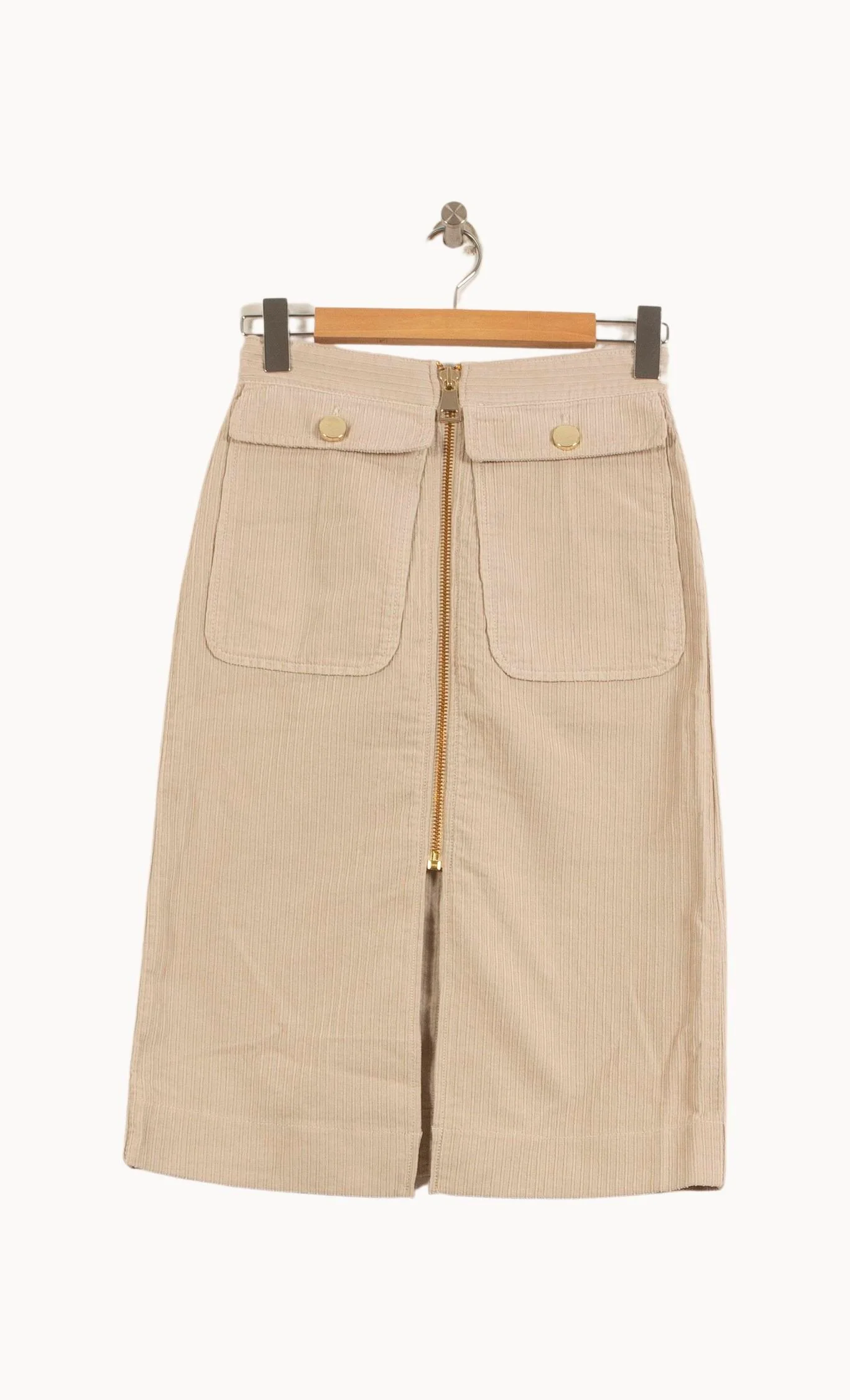 Jupe Midi Beige - Taille S/36 - Image 2