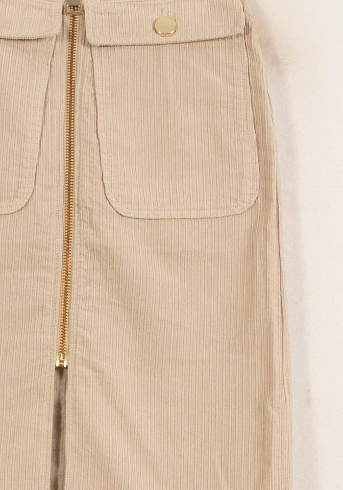 Jupe Midi Beige - Taille S/36 - Image 3