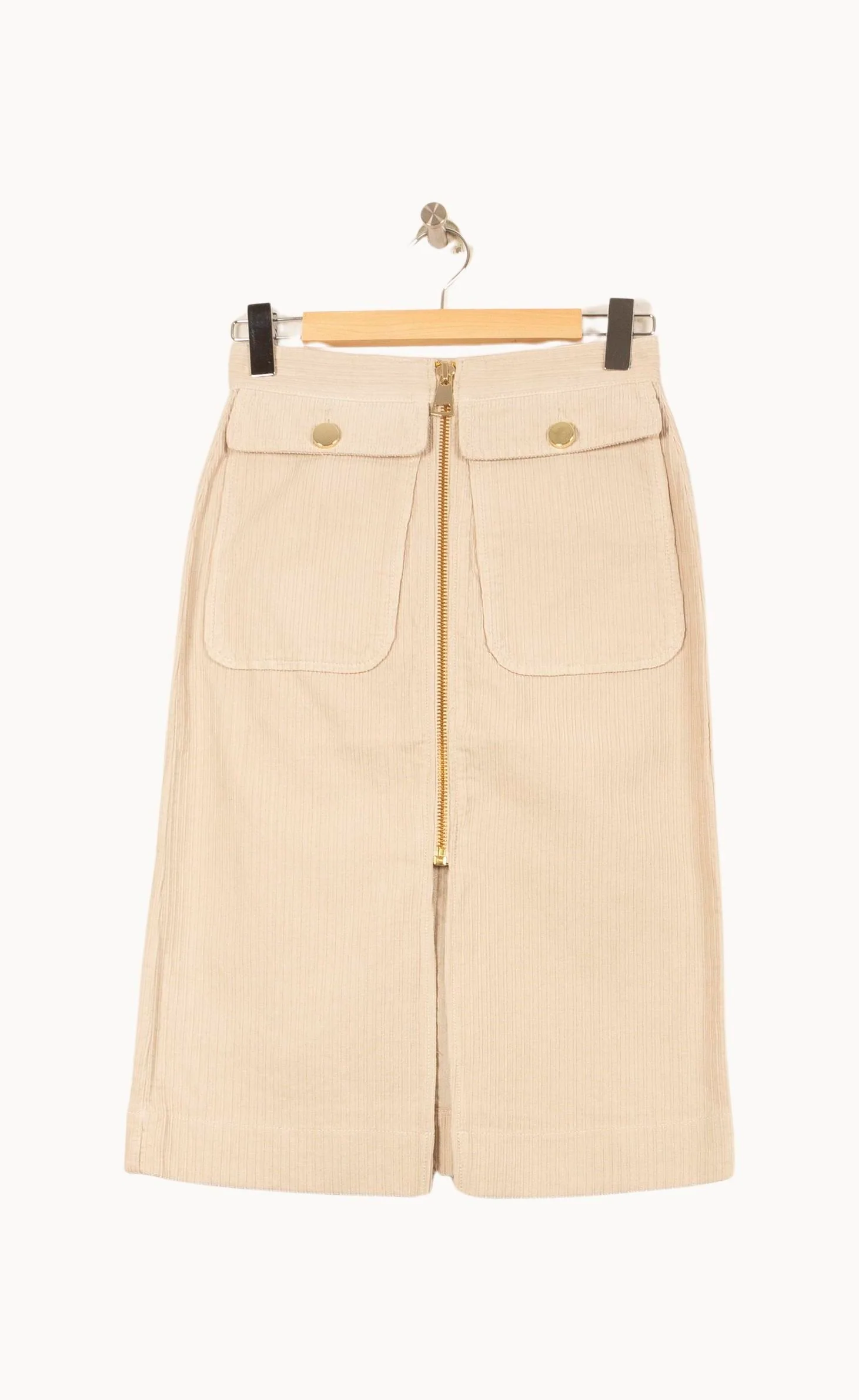 Jupe Midi Beige - Taille S/36 - Image 2