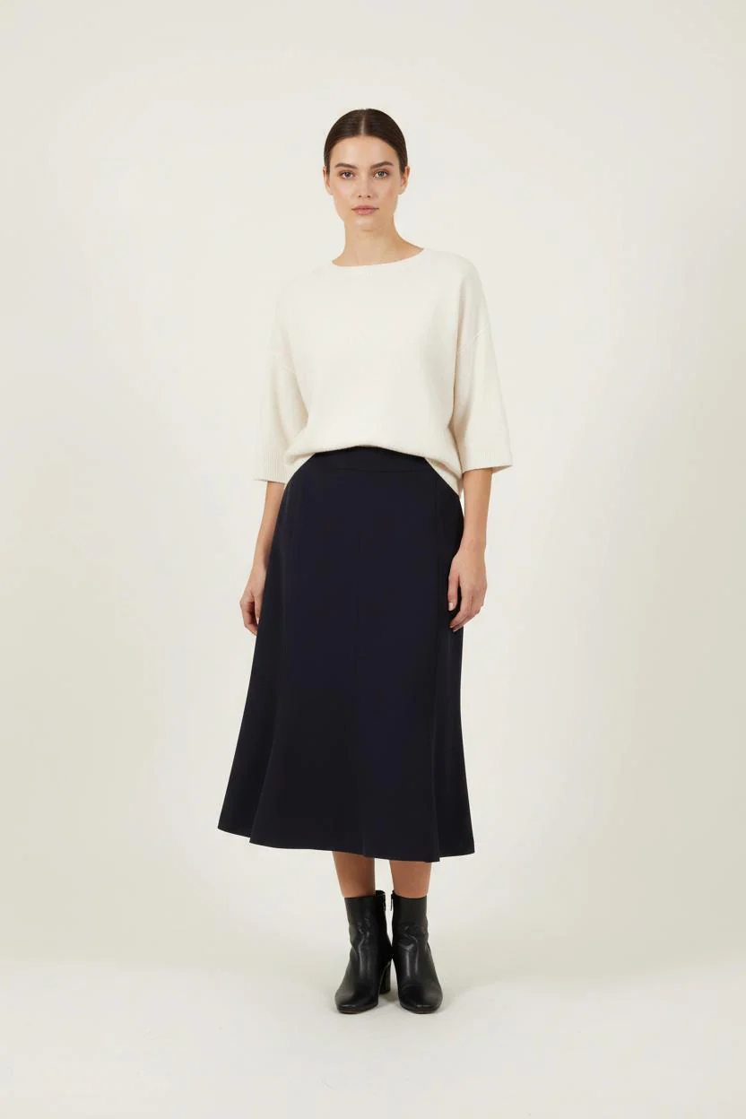 Jupe Midi Bleue - Taille XXXL/46