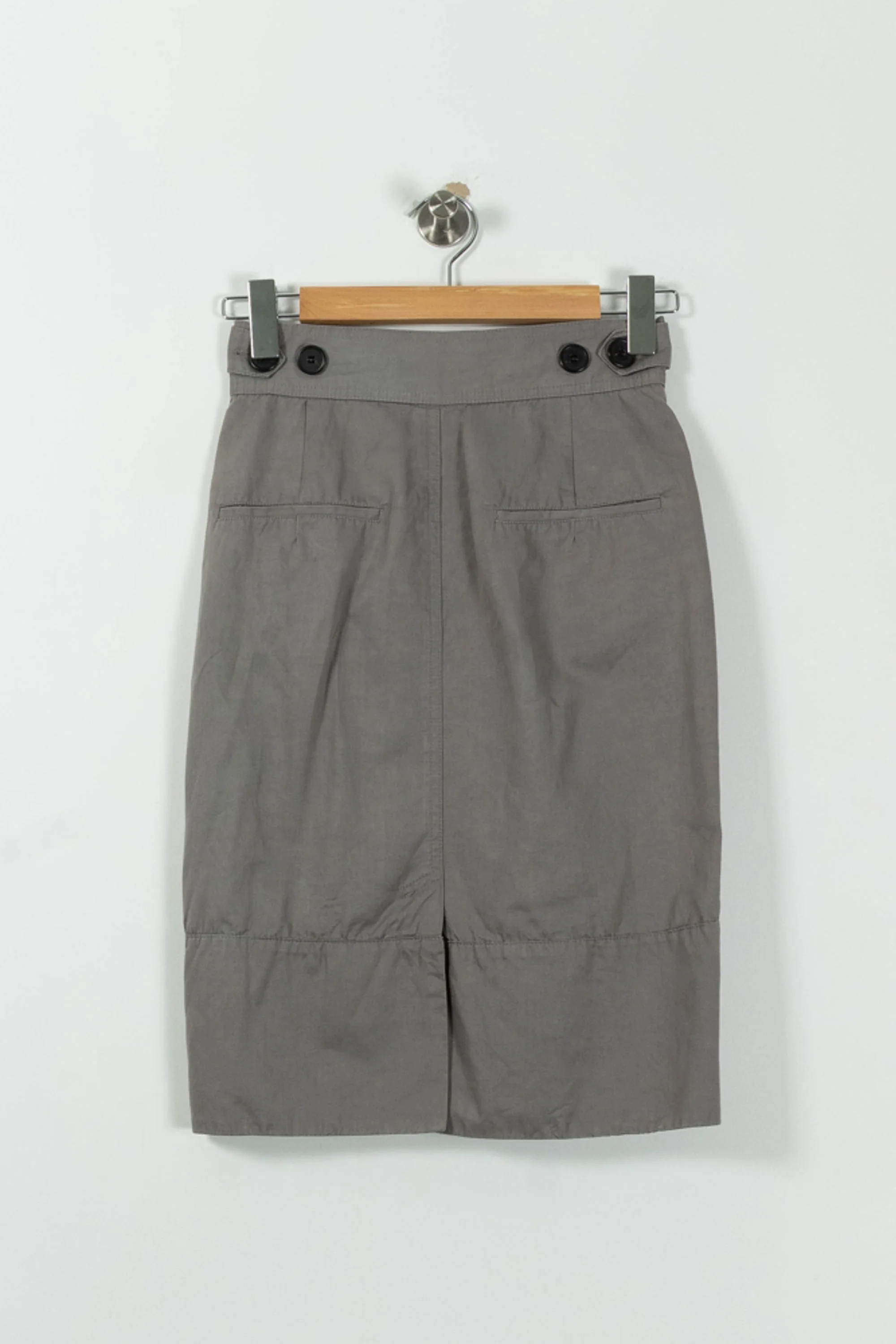 Jupe Midi Grise - Taille S/36 - Image 4