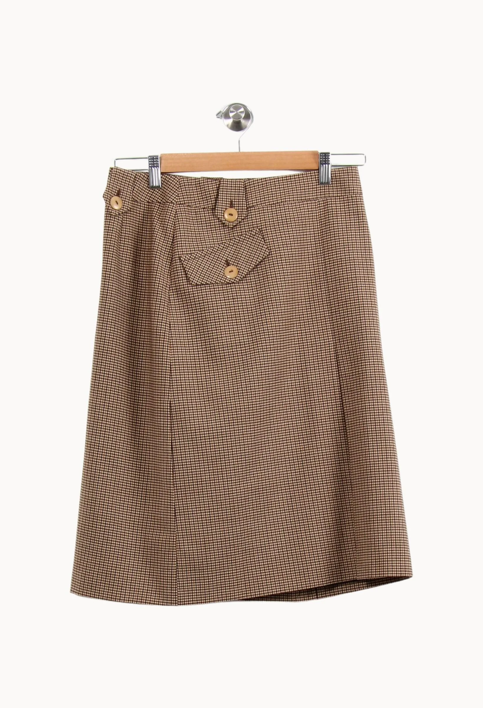 Jupe Midi Marron - Taille M/38 - Image 4