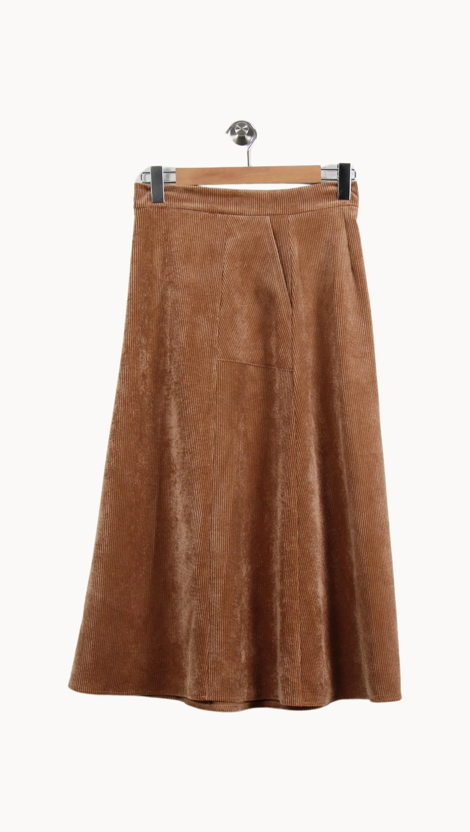 Jupe Midi Marron - Taille S/36 - Image 2