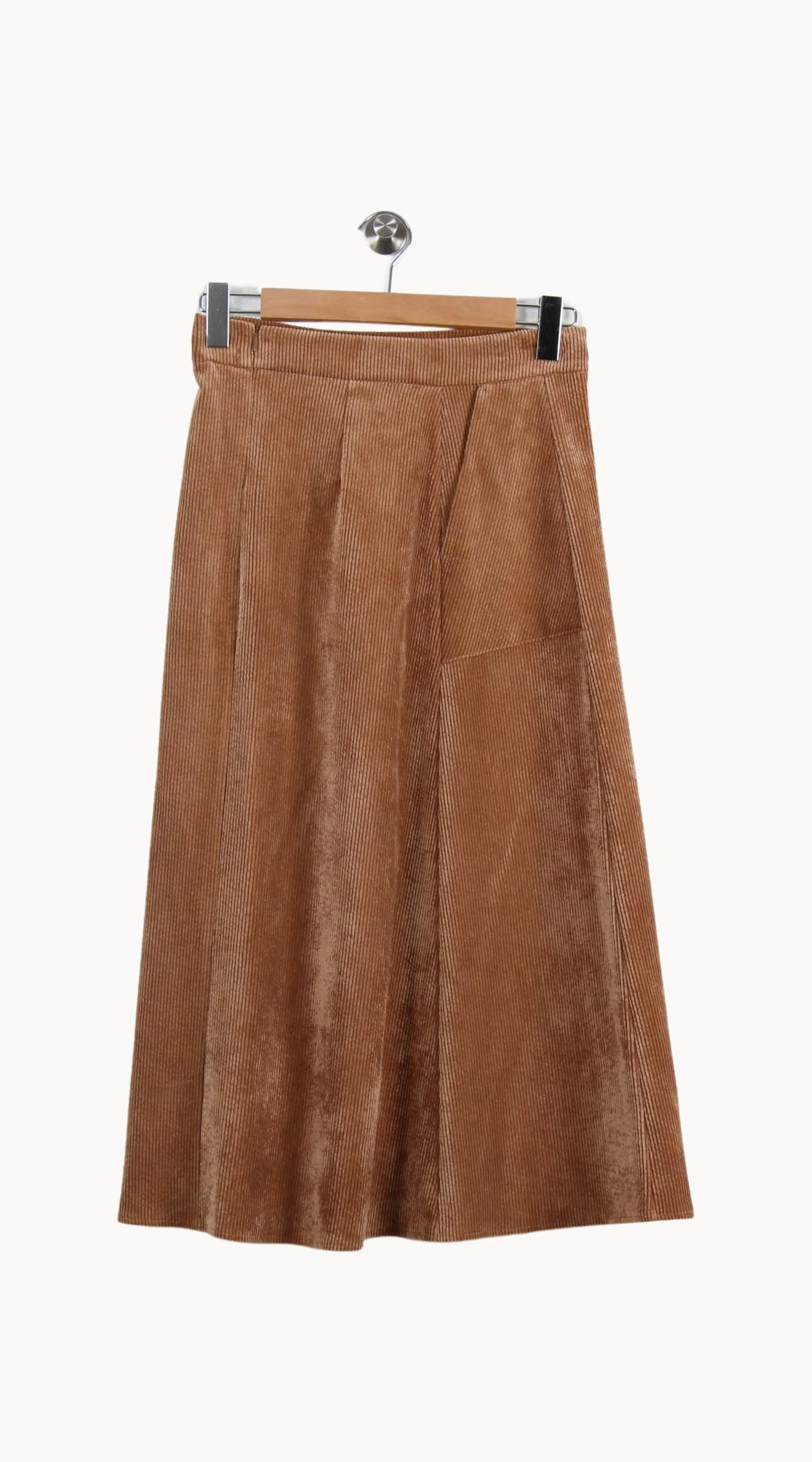 Jupe Midi Marron - Taille S/36 - Image 4