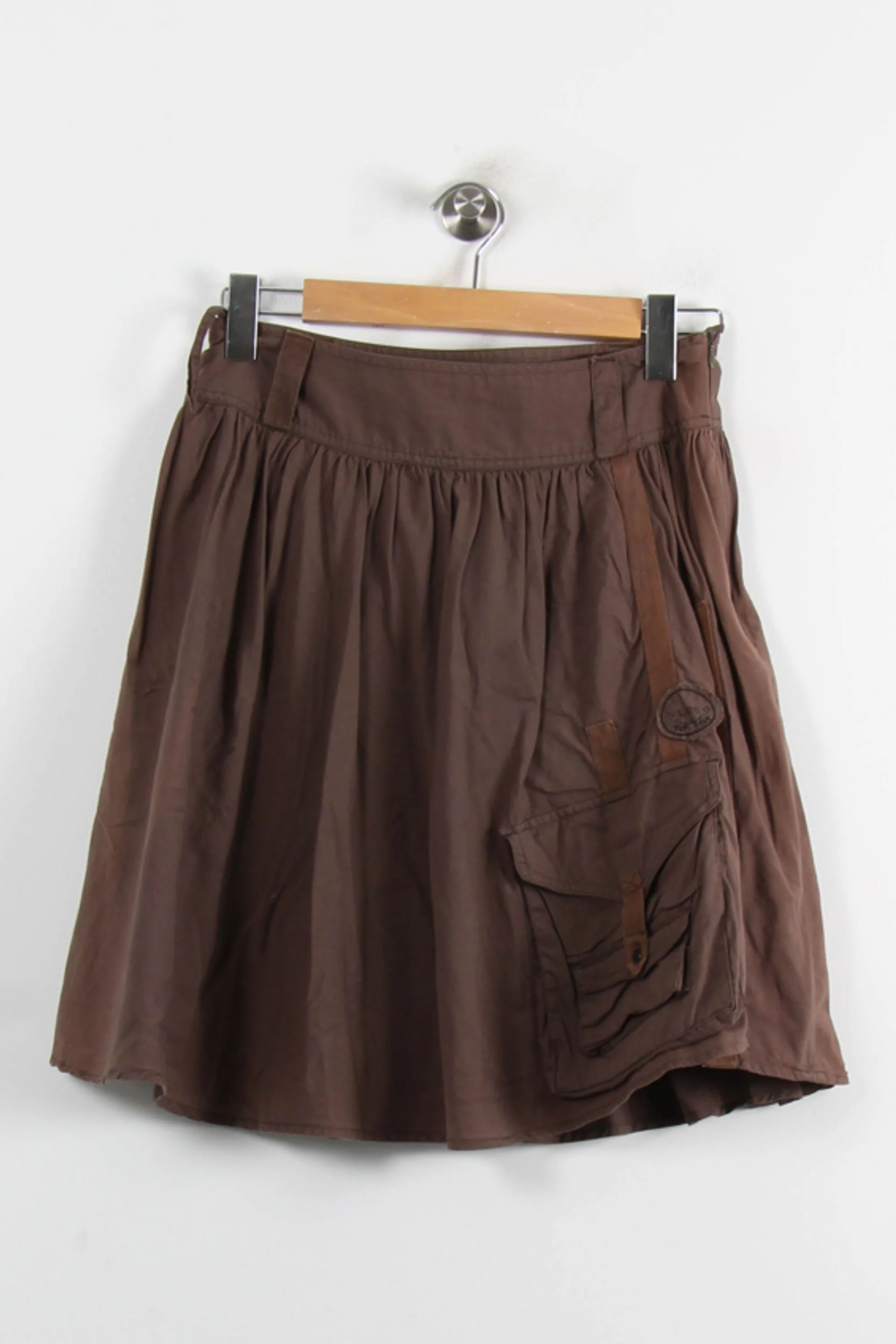 Jupe Midi Marron - Taille S/36 - Image 2