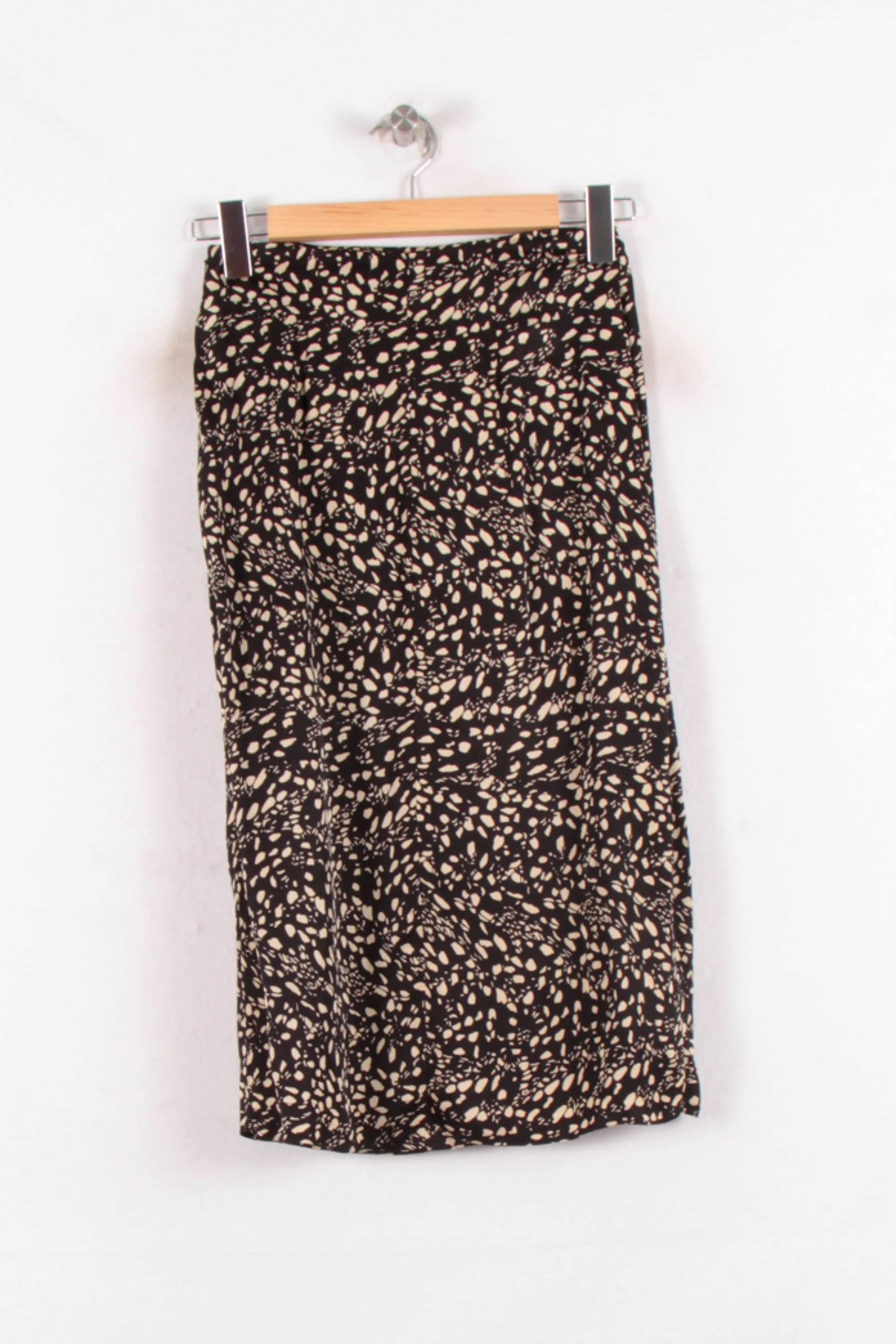 Jupe Midi Noire et Beige - Taille XS/34 - Image 4