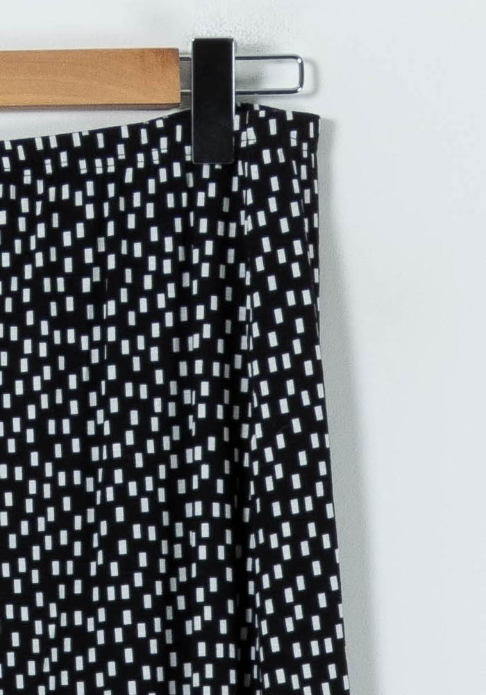 Jupe Midi Noire et Blanche - Taille L/40 - Image 3