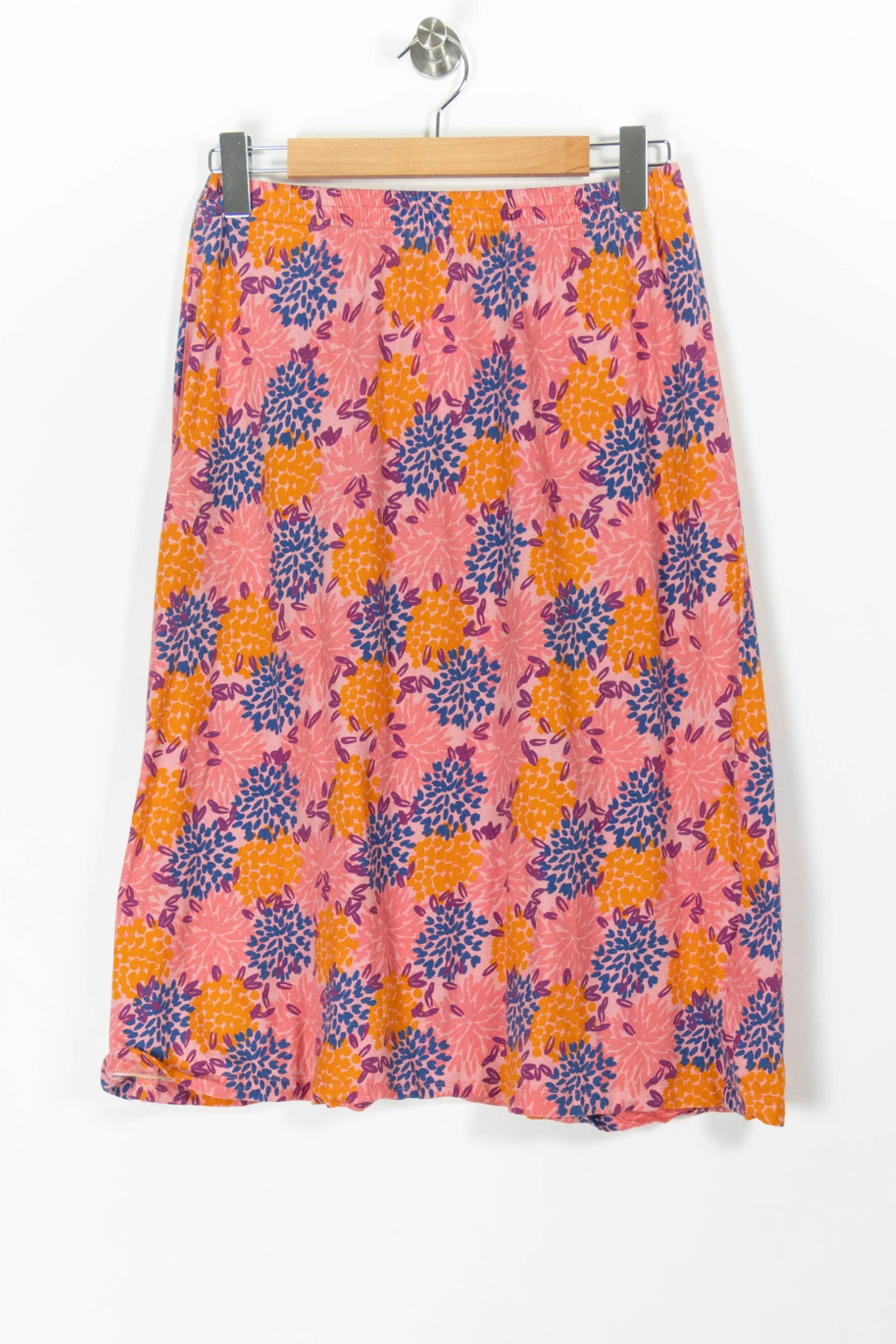 Jupe Midi Rose Orange et Bleu - Taille S/36 - Image 2