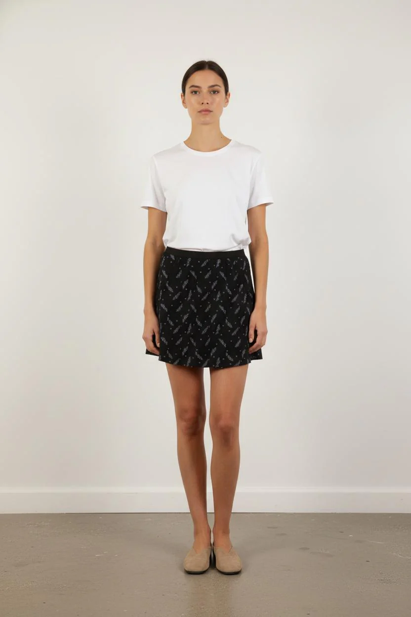 Jupe Noire et Blanche - Taille S/36