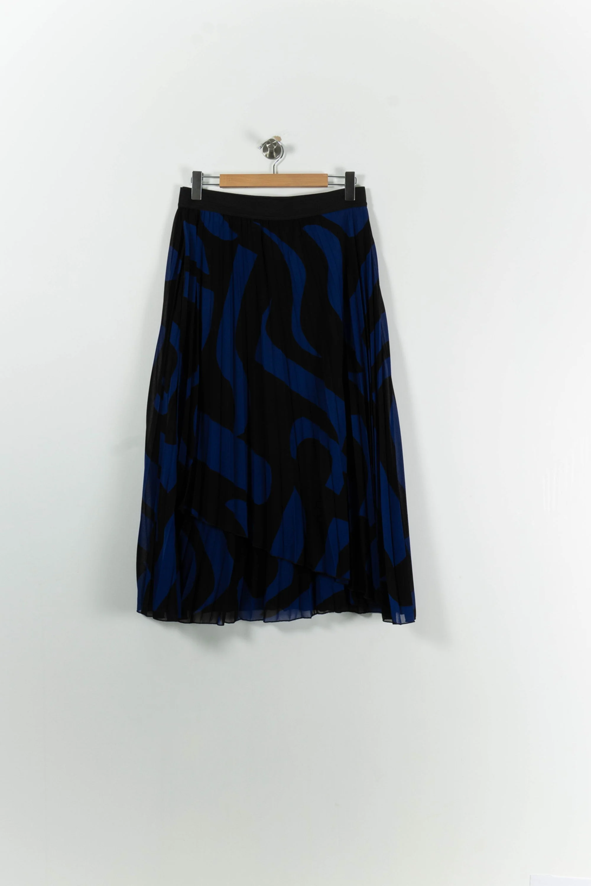 Jupe Plissée Bleue et Noire - Taille XXL/44 - Image 2