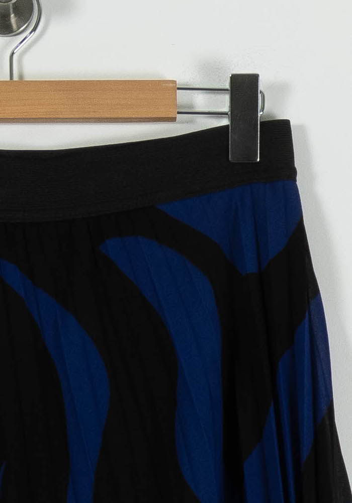 Jupe Plissée Bleue et Noire - Taille XXL/44 - Image 3