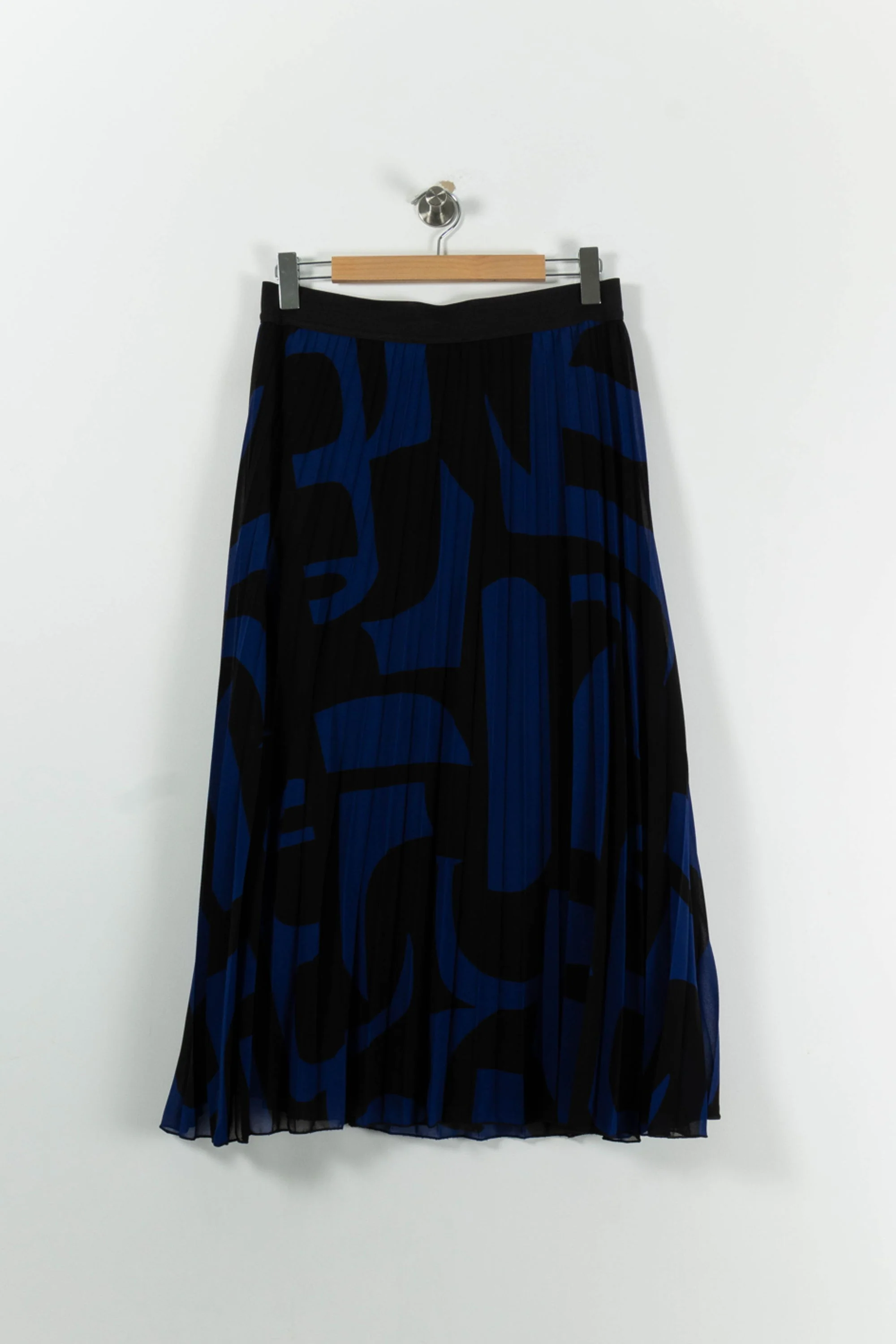 Jupe Plissée Bleue et Noire - Taille XXL/44 - Image 4