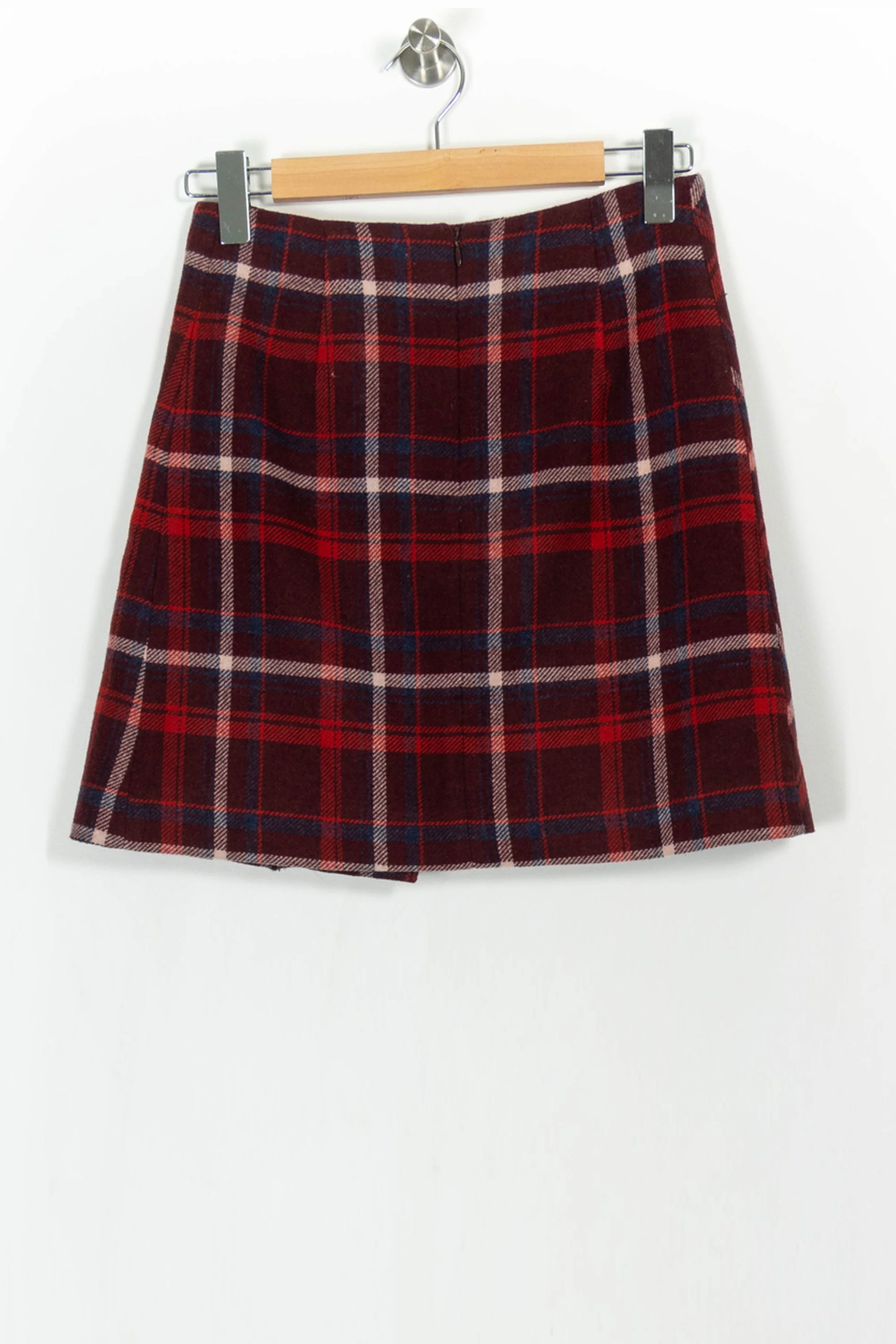 Jupe Plissée Bordeaux et Rouge - Taille S/36 - Image 4