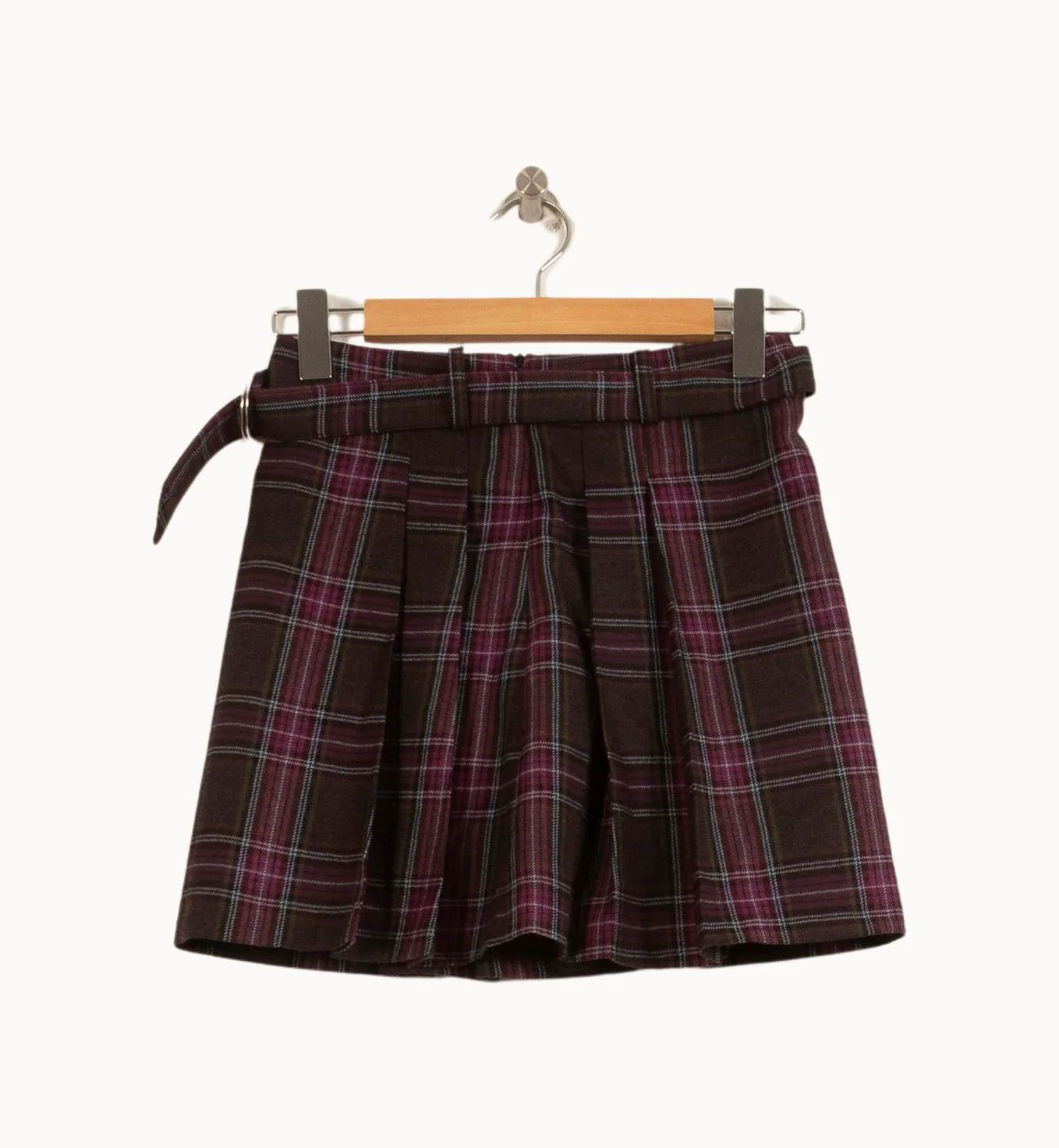 Jupe Plissée Marron et Violette - Taille S/36 - Image 4