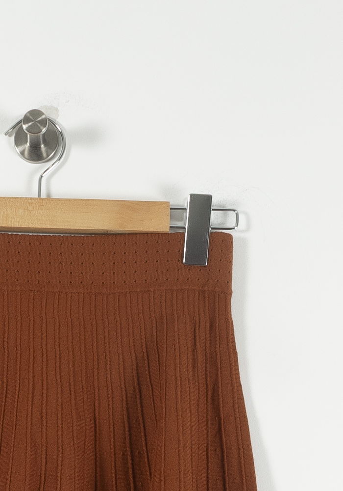 Jupe Plissée Marron - Taille T.U. - Image 3
