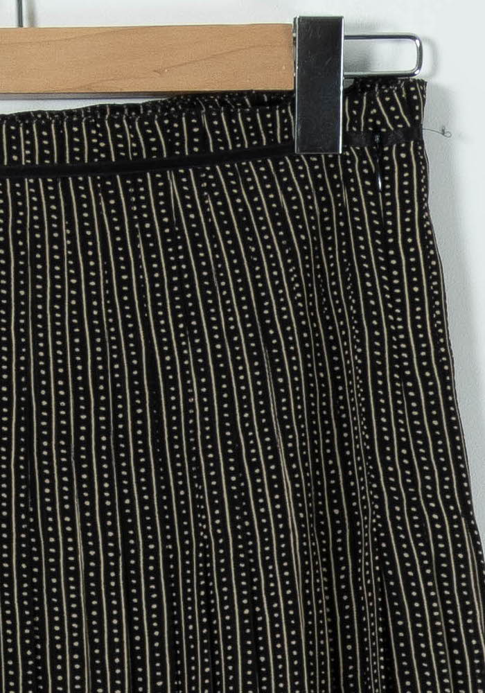 Jupe Plissée Noire et Beige - Taille M/38 - Image 3