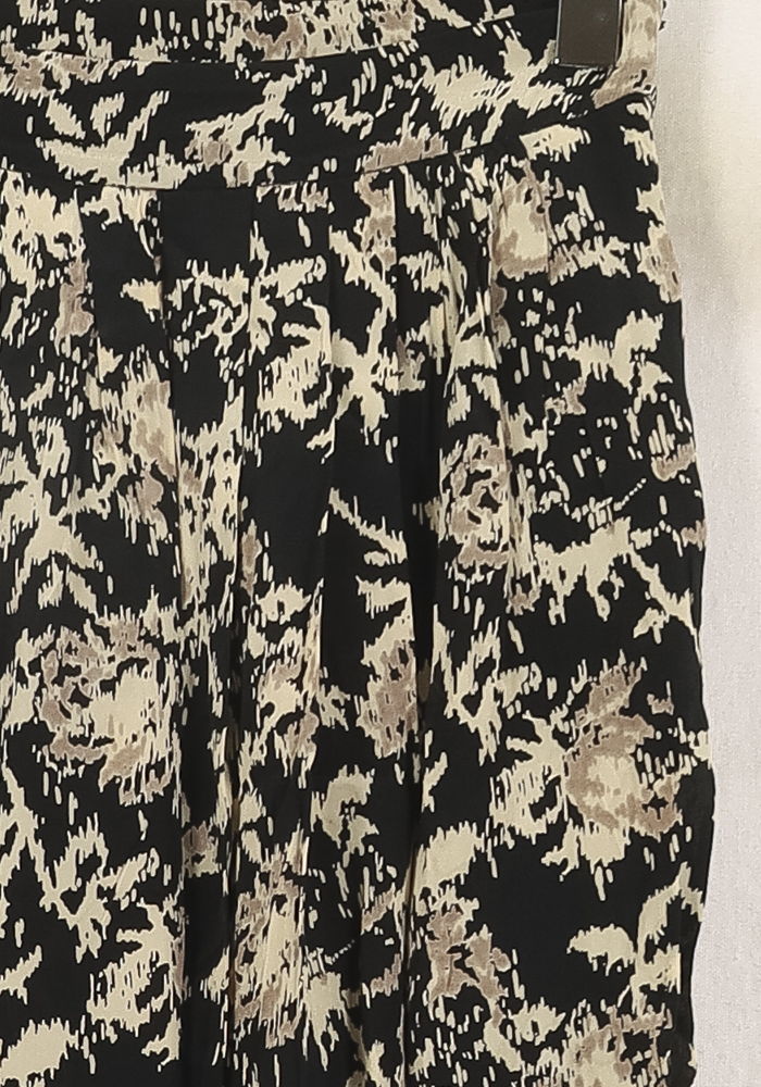 Jupe Plissée Noire et Beige - Taille S/36 - Image 3
