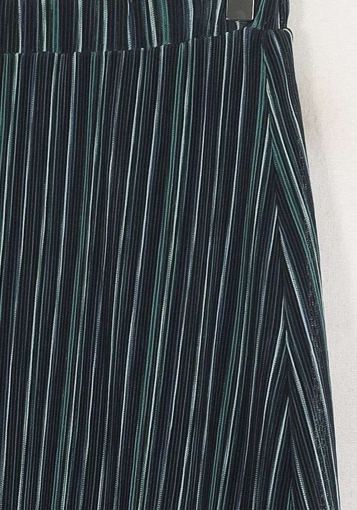 Jupe Plissée Noire et Verte - Taille XS/34 - Image 3