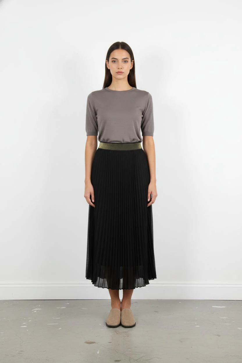 Jupe Plissée Noire - Taille XS/34