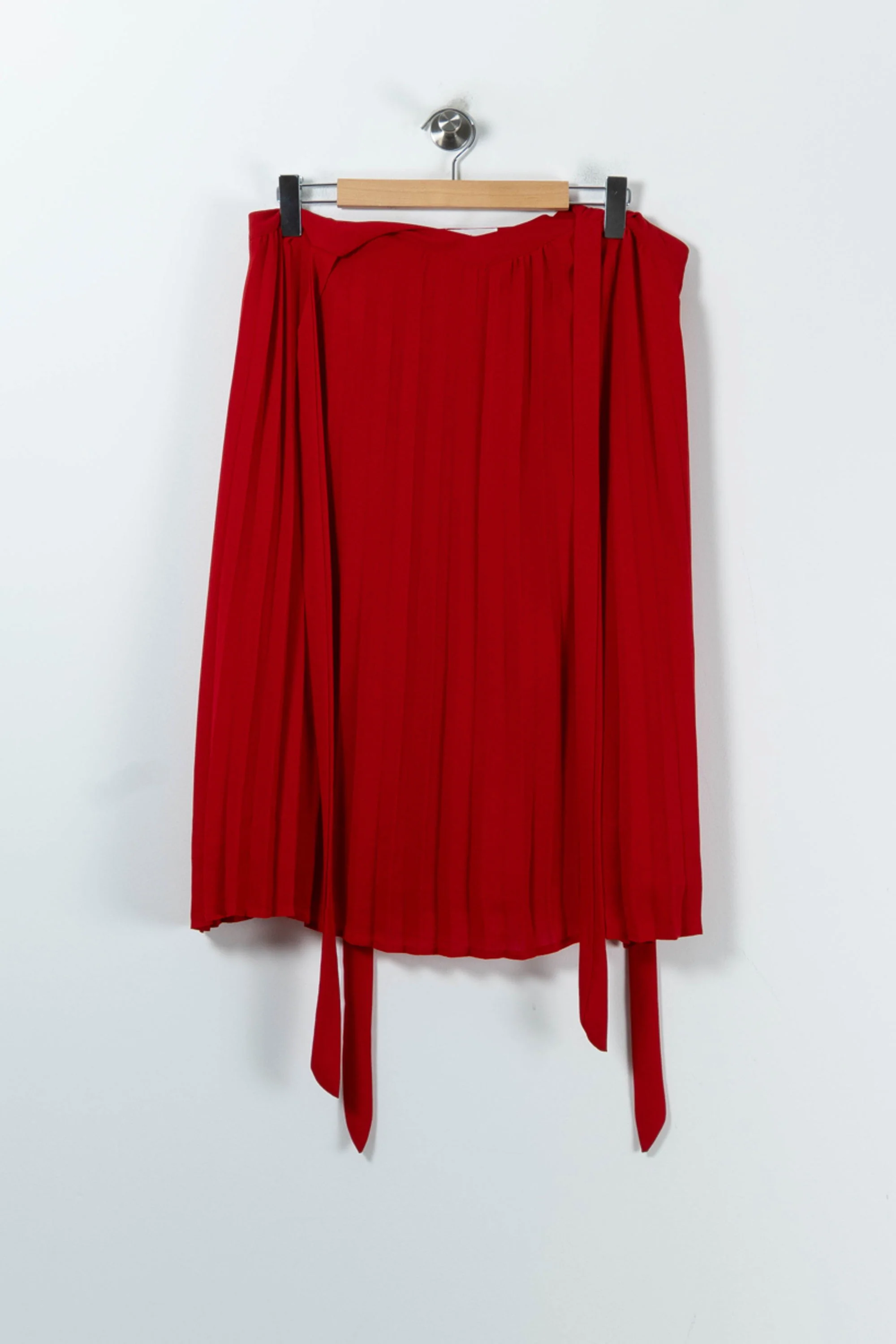 Jupe Plissée Rouge - Taille S/36 - Image 2