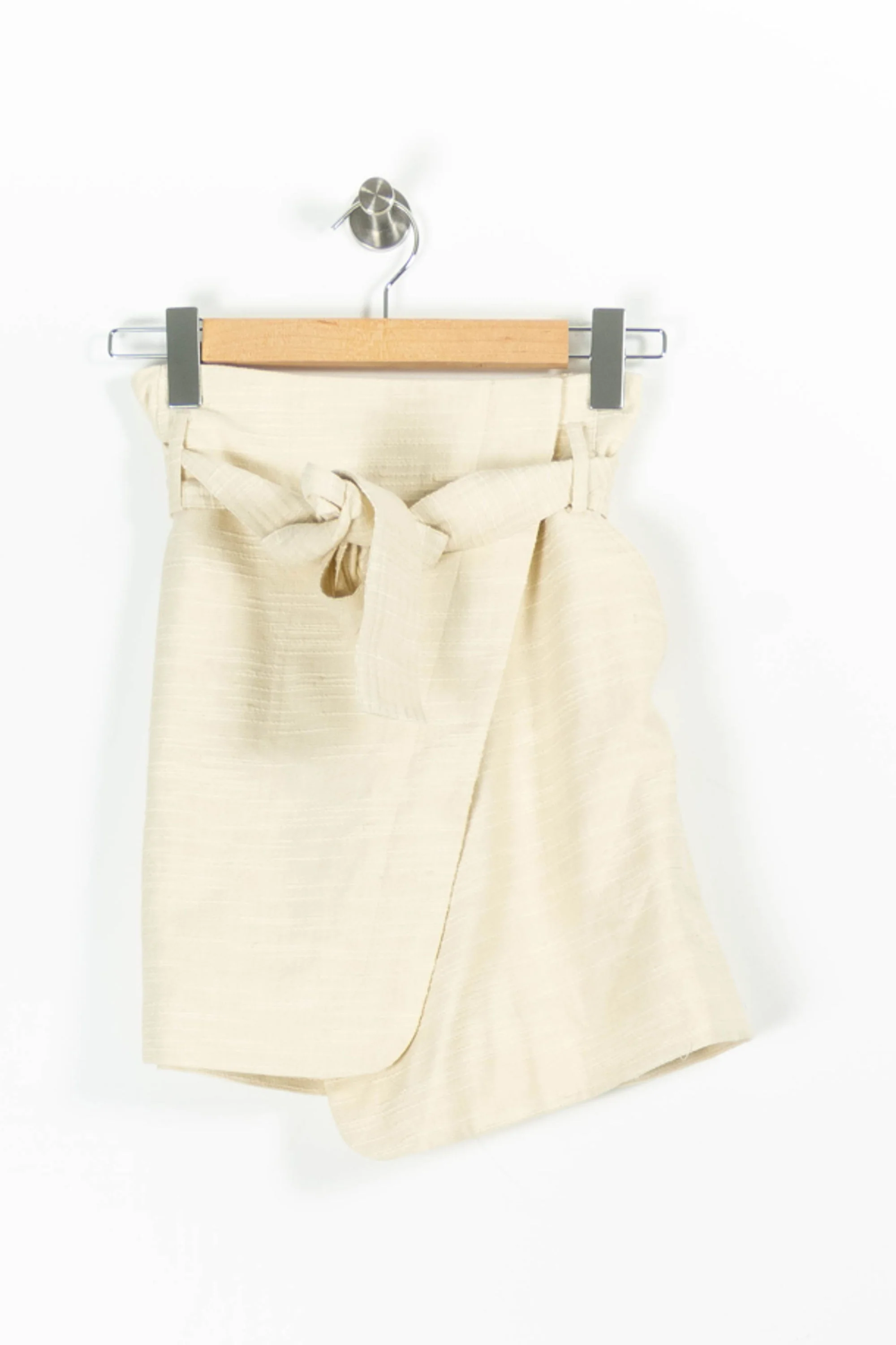 Jupe Portefeuille Beige - Taille XS/34 - Image 2