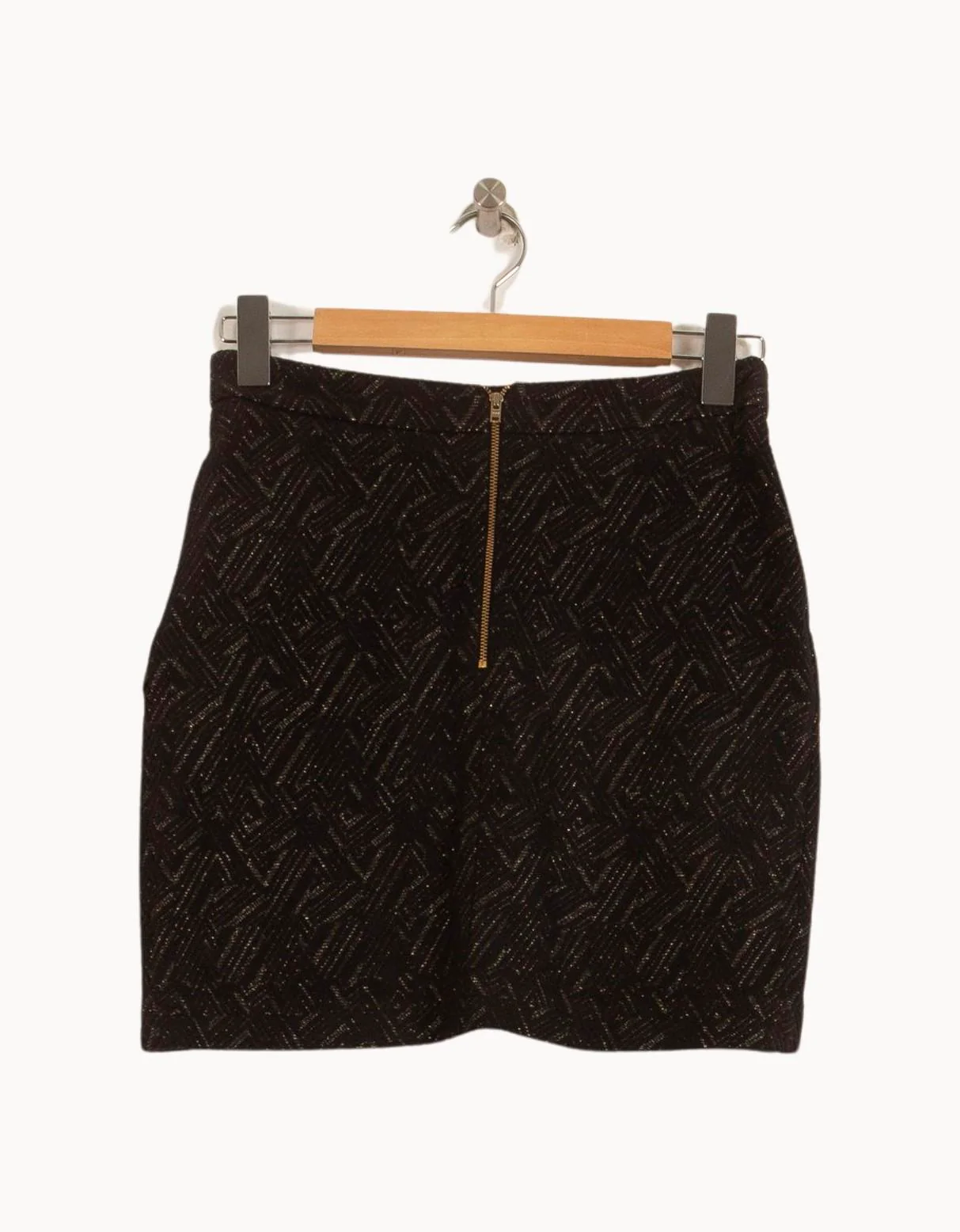 Jupe Portefeuille Noire - Taille S/36 - Image 4